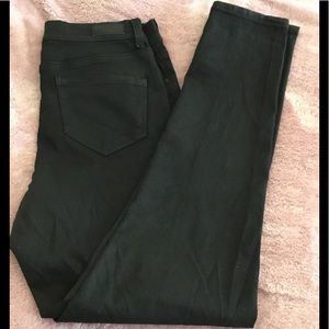 DKNY coated black skinny jeans